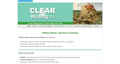 Desktop Screenshot of clearwriting.com