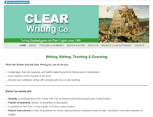 Tablet Screenshot of clearwriting.com